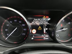 Jaguar XE incorrect quality exhaust fluid warning