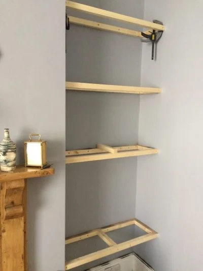 floating shelf frame