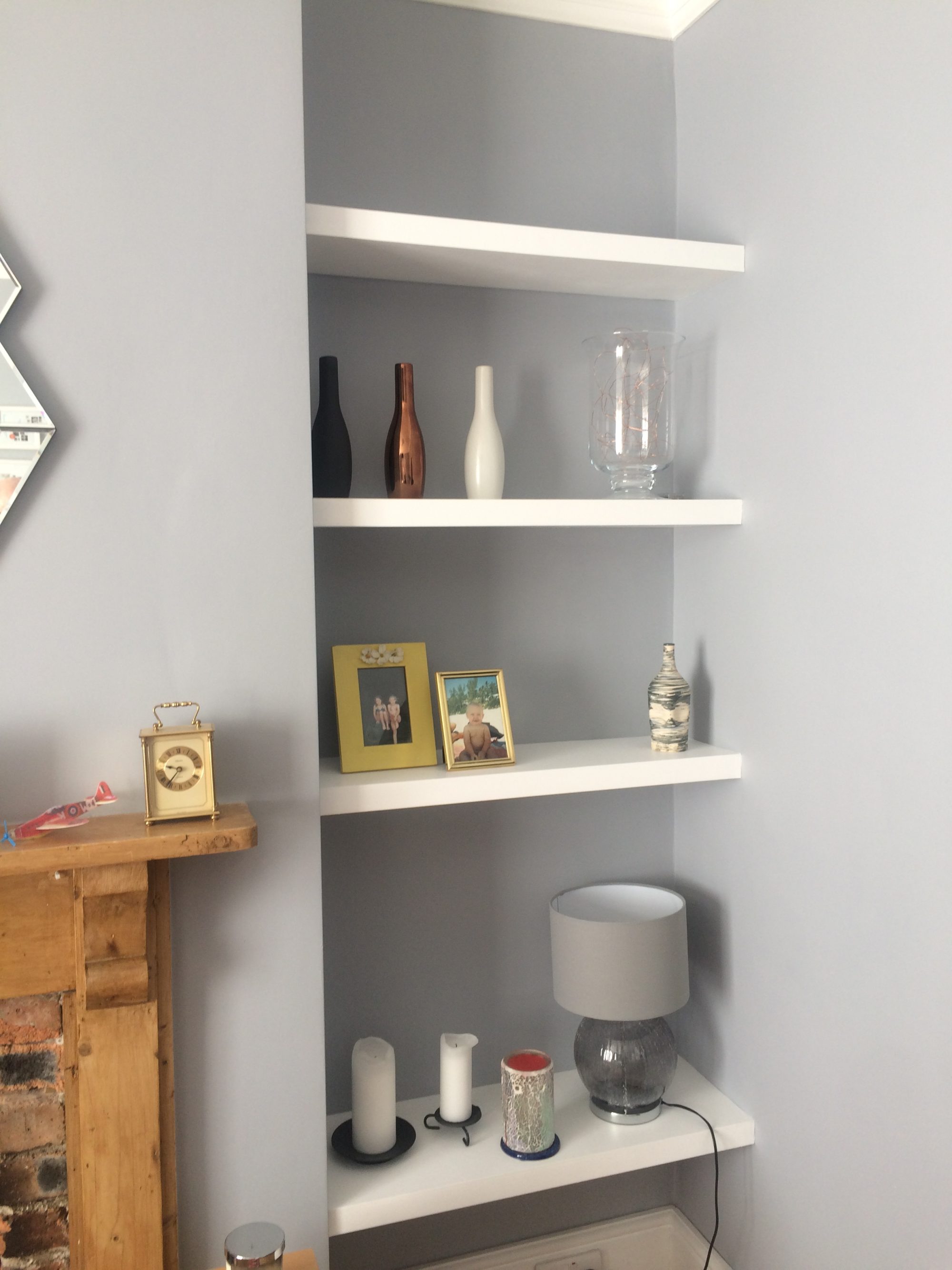 How to Build Floating Shelves in an Alcove Old Man Grumbling